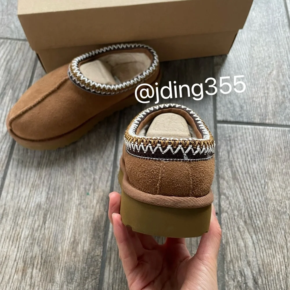 W7 Brand New UGG Women’s Tasman Slippers “Chestnut”5955-CHE - Picture 5 of 8